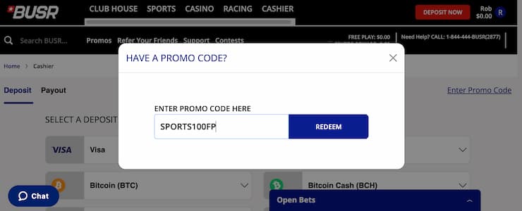 Choose a welcome bonus