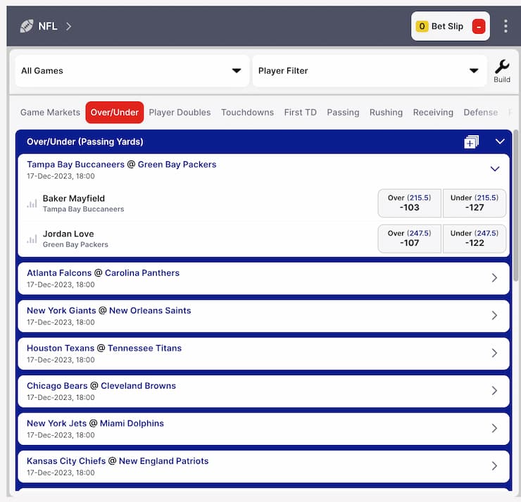 BUSR same game parlays