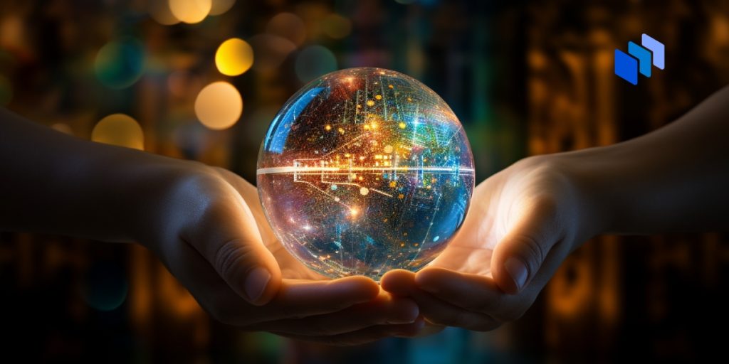 A Crystal Ball looking into the future