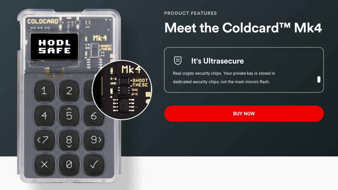Coldcard Buy Now Page