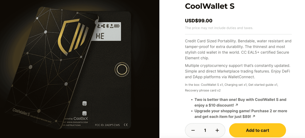 CoolWallet home