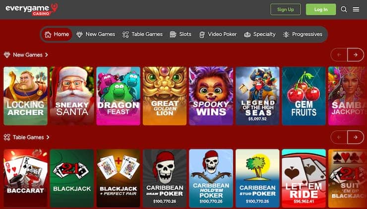 Everygame casino games