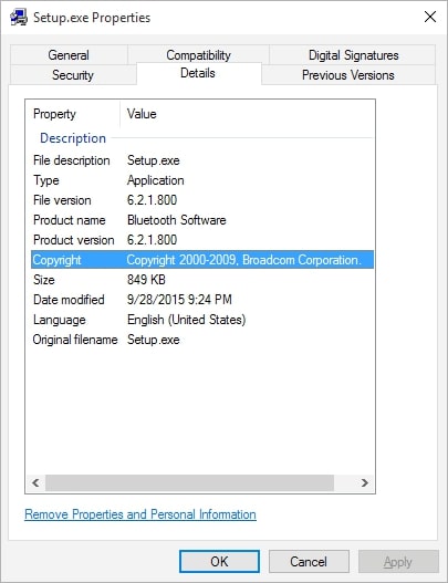 how to check publisher of exe file