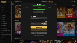 Fastest Payout Casinos NZ Lucky Block withdraw tab