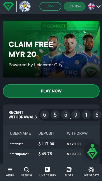 Gembet MY Sports Betting App