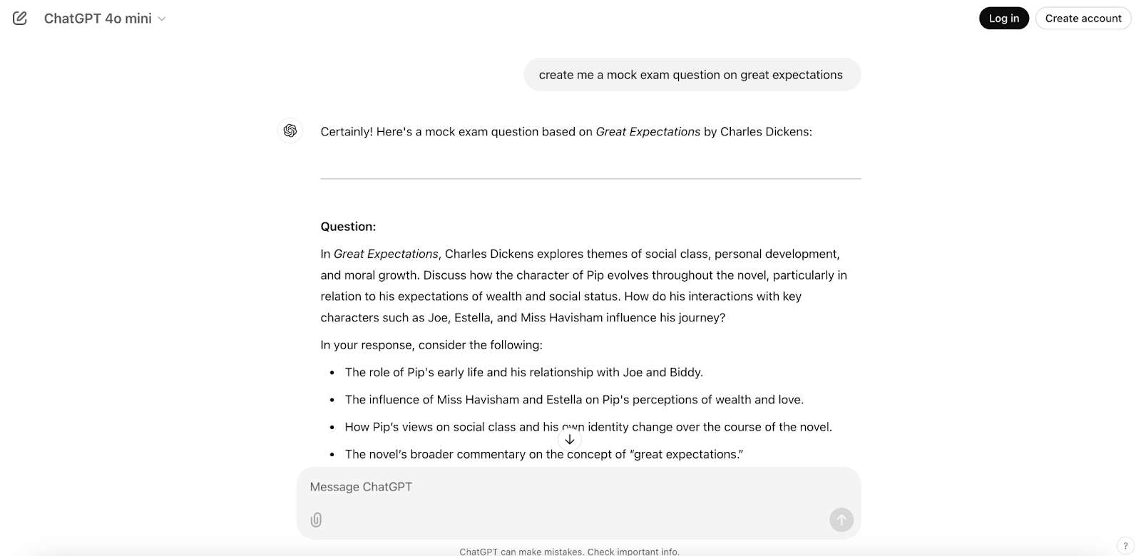 Generating quizzes with ChatGPT