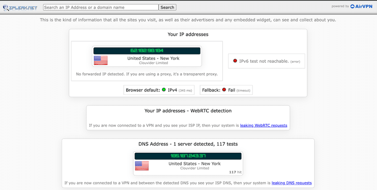 IP leaking testing