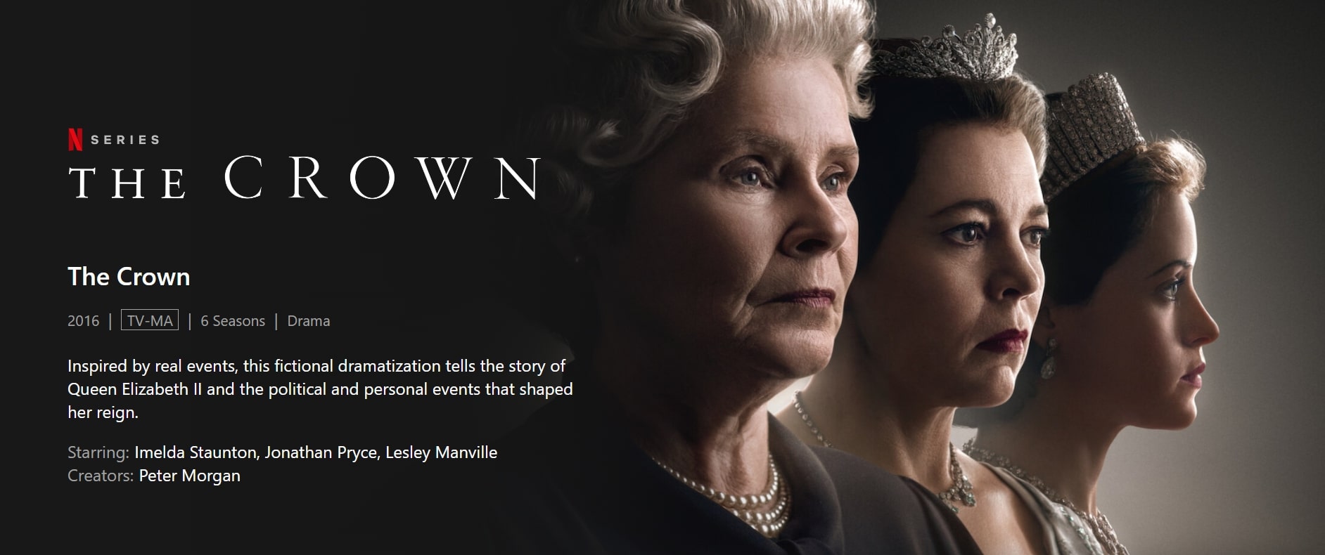 Go to Netflix and search for The Crown