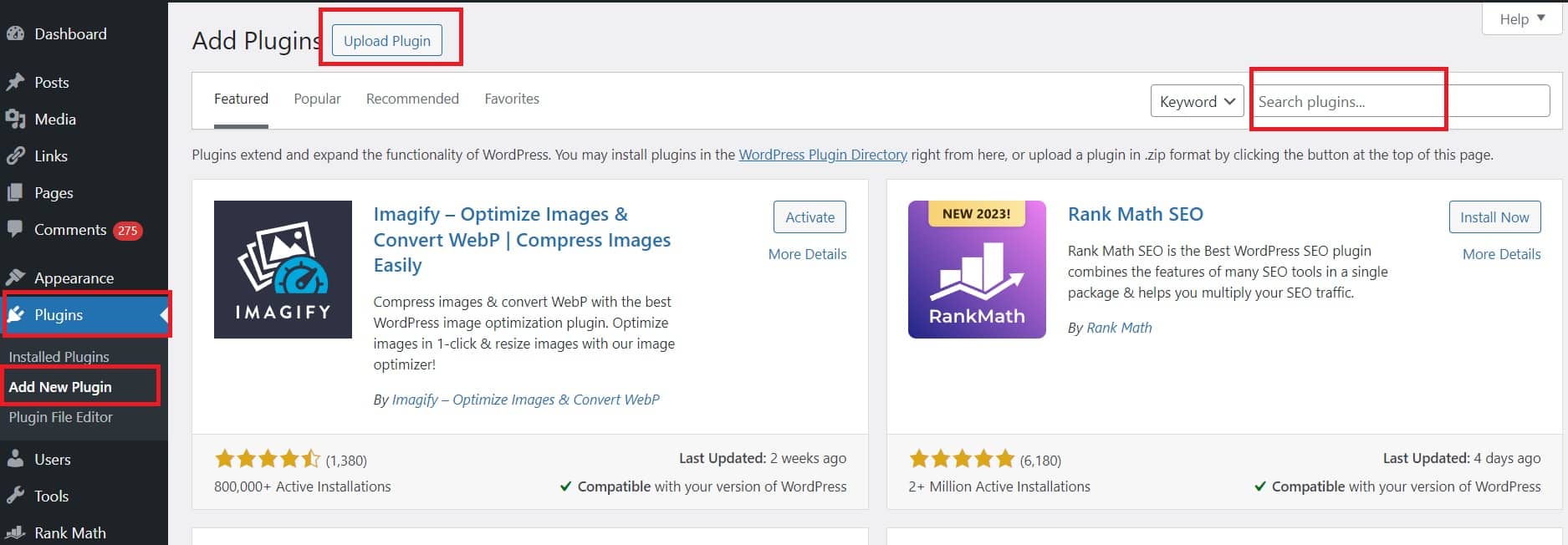Adding Plugins to WordPress