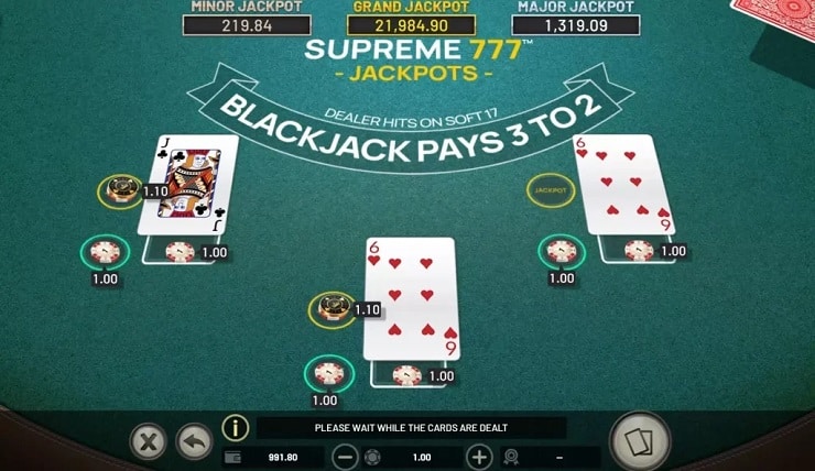 Progressive Jackpot Blackjack