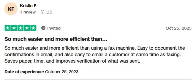A RingCentral Review on TrustPilot