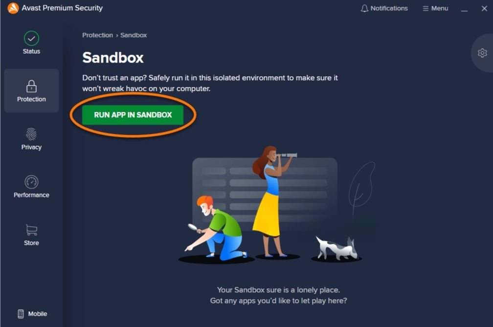 <strong>Run the File in a Sandbox</strong>