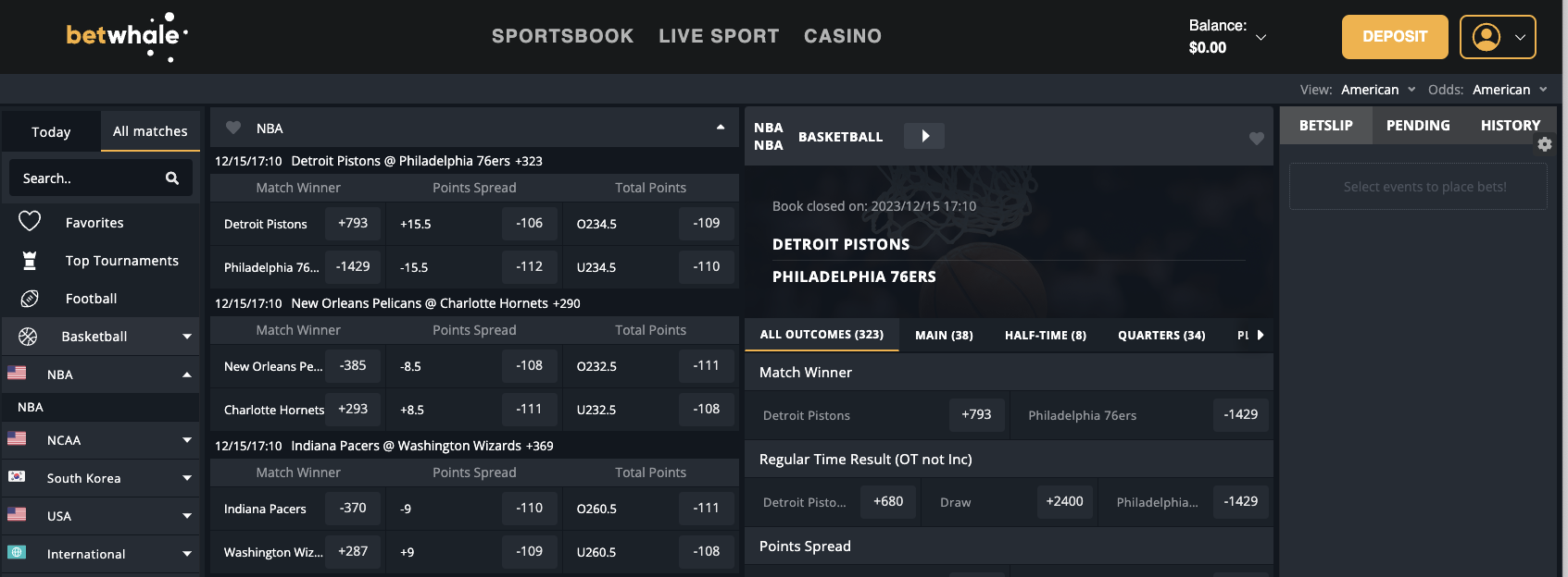 Betwhale nba betting