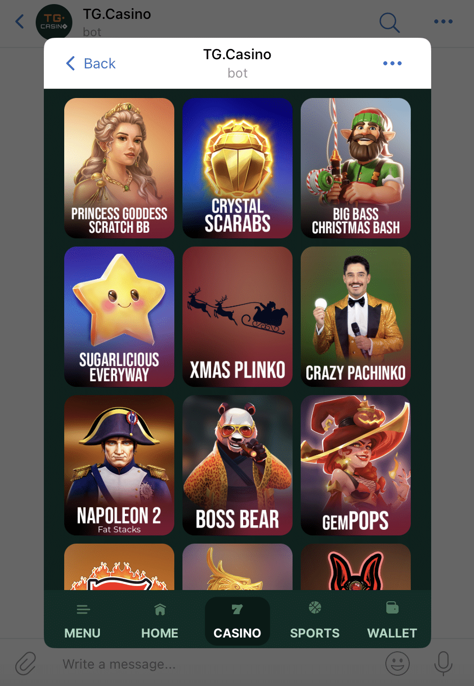 TG.Casino gambling bot