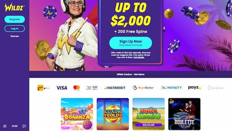 Wildz Interac Casino