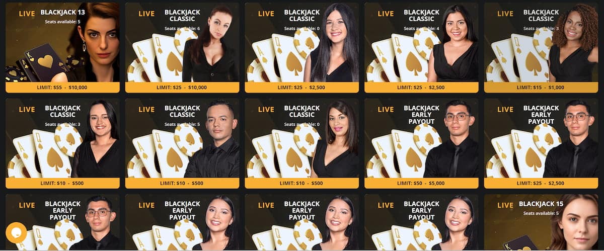 BetWhale review live casino