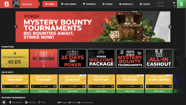 BetOnline Poker Platform