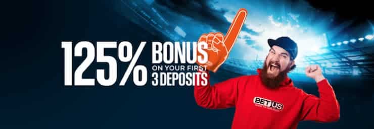 BetUS promo code 125% bonus