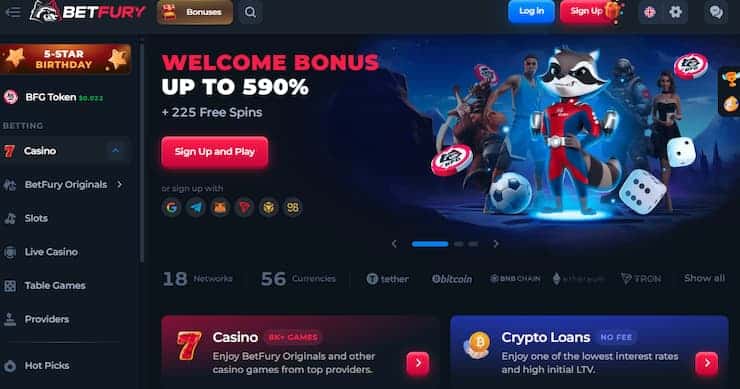 BetFury Casino Review Interface and User Experience