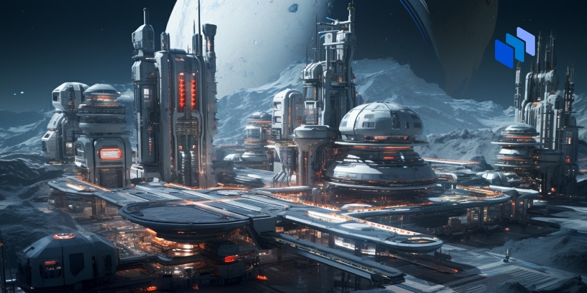 A factory in space