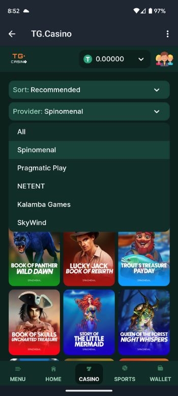 TG. Casino NetEnt Games