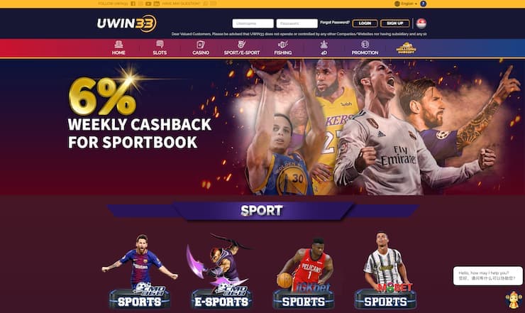 Uwin33 Sportsbook Singapore Online Betting