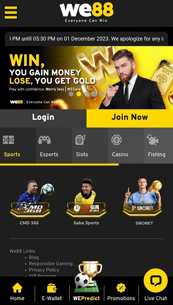 We88 MY Sports Betting App