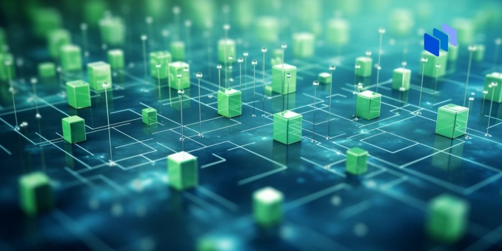 blocks that represent blockchain technology