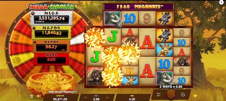 Mega Moolah Megaways slot tumbling reels - Techopedia