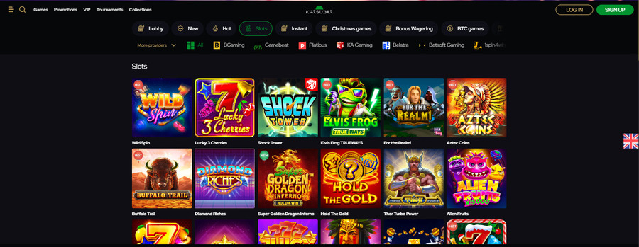 KatsuBet’s slots page features a mini guide to help newbies learn about these games and find titles that suit them best.