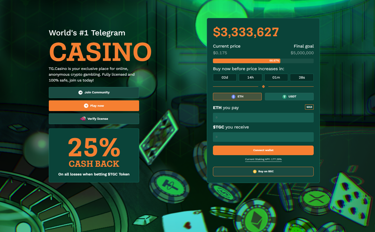 tg casino 3.3 million