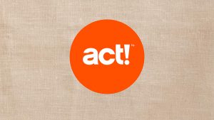 A logo of Act! CRM