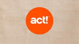 A logo of Act! CRM