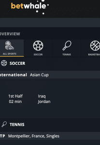 Best Live and In Play Betting Sites BetWhale