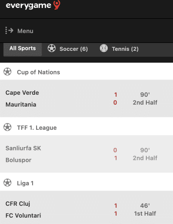 Best Live and In Play Betting Sites Everygame Sports