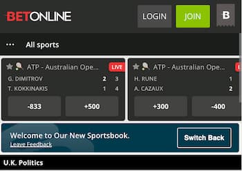Open the sportsbook