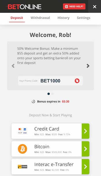 3. Deposit