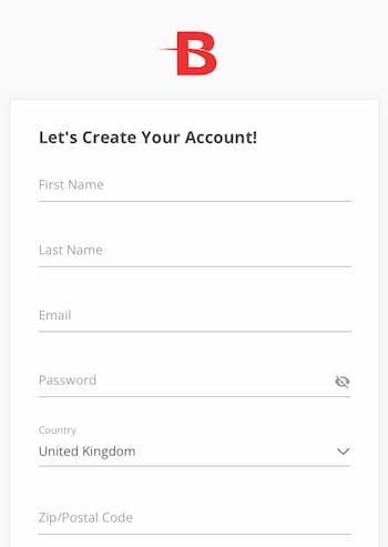2. Create an account