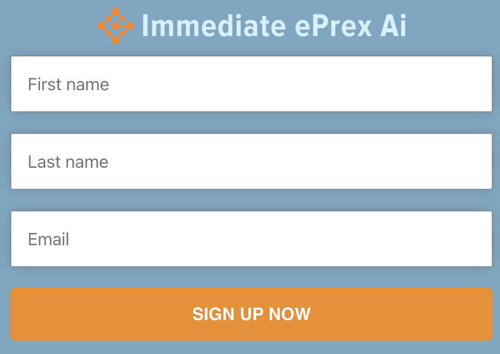 Create an Account on Immediate Eprex