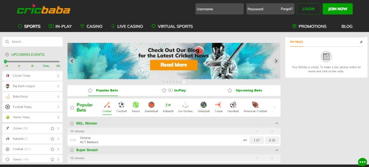 Cricbaba India Cricket Betting Site