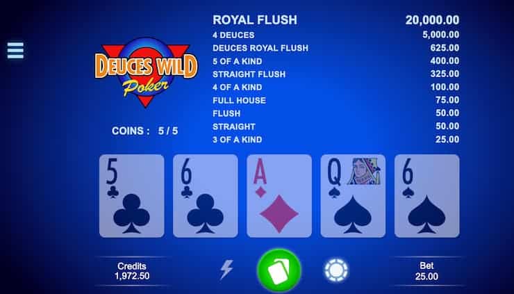 Deuces Wild Video Poker