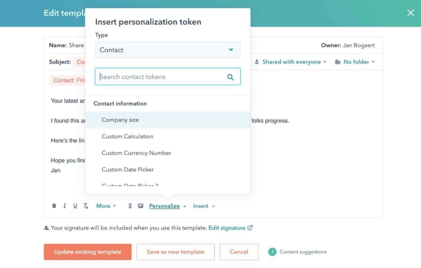 HubSpot Email Templates