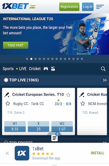1xbet betting sites in India