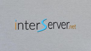 InterServer logo on grey background