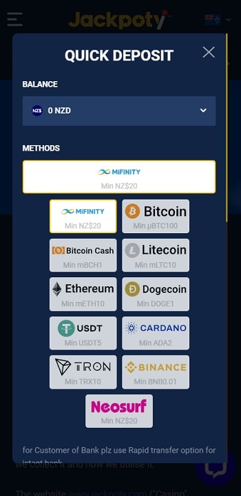 Make a First Deposit