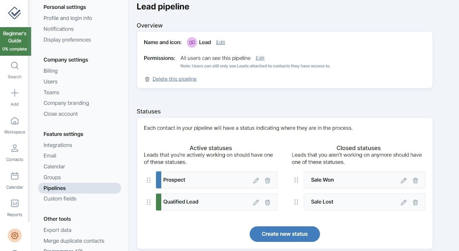 Less Annoying CRM deal pipelines