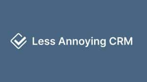 A logo of Less Annoying CRM