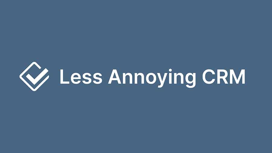 A logo of Less Annoying CRM