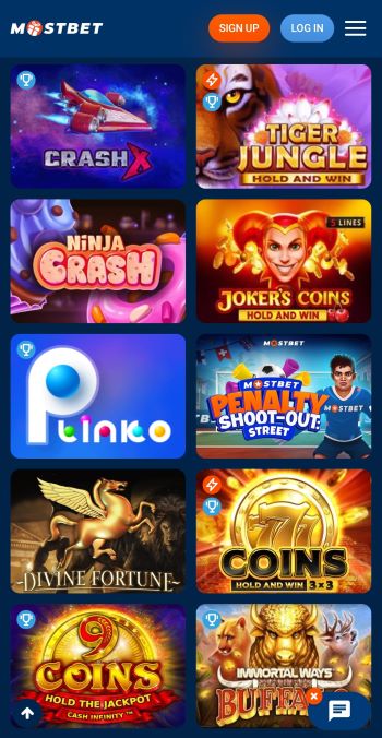 MostBet Casino Games