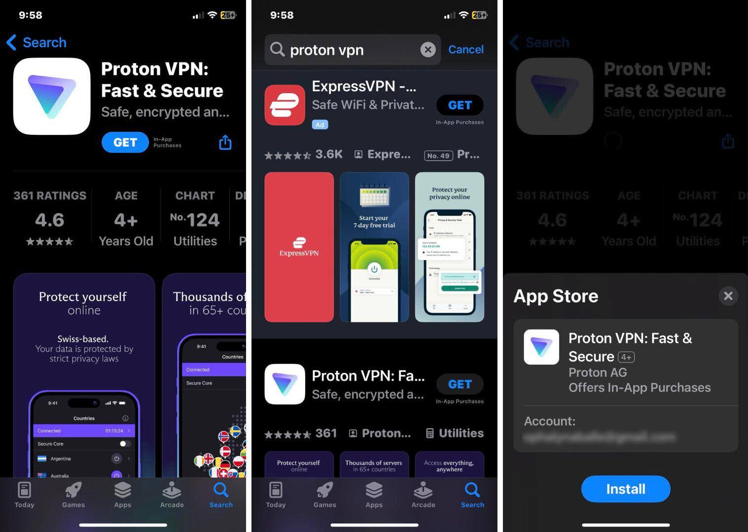 Download the Proton VPN iOS App